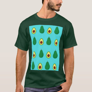 Avocado mönster Blue T Shirt