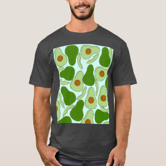 Avocado Mönster i Grönt T Shirt