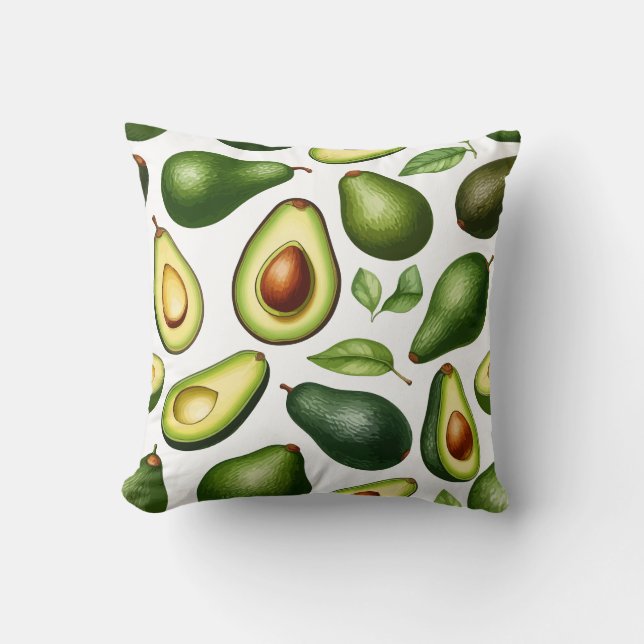 Avocado mönster kudde (Framsida)