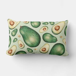 Avocado Mönster Lumbar Pillow Lumbarkudde