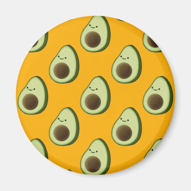 Avocado Mönster Magnet (Framsidan)