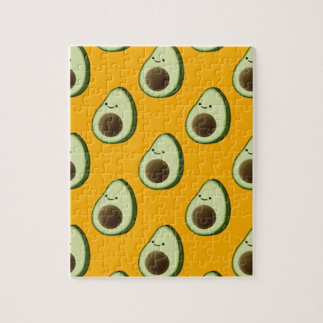 Avocado Mönster Pussel (Vertikal)