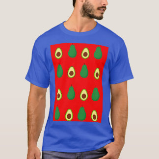 Avocado mönster red t shirt