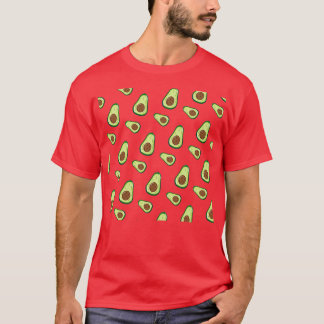 Avocado Mönster Skriv ut T Shirt