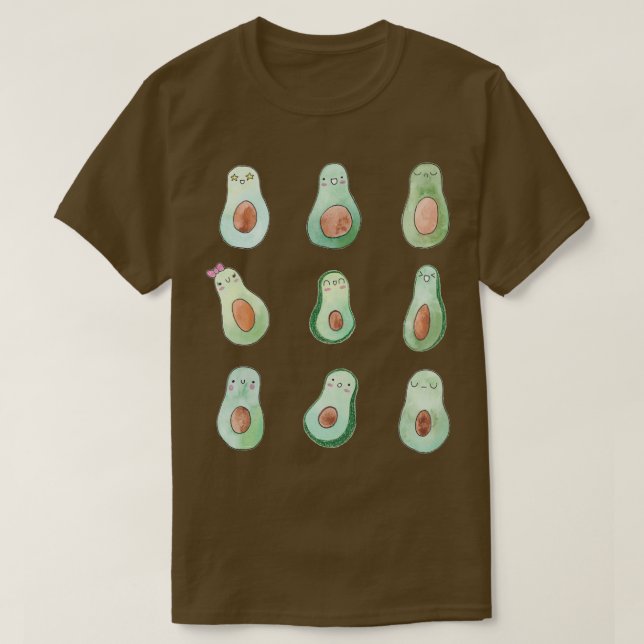 Avocado Mood 2 T Shirt (Design framsida)