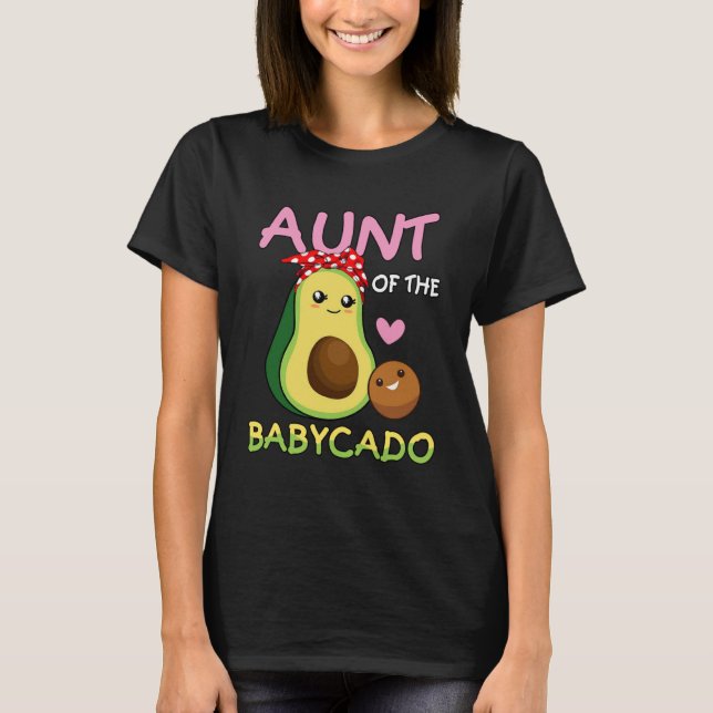Avocado Moster vid Baby-kadan för ån T Shirt (Framsida)