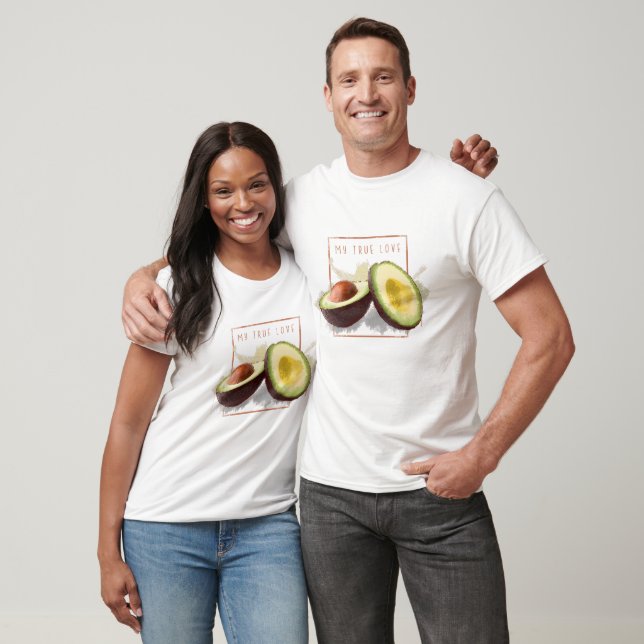 Avocado My Äkta kärlek T Shirt (Unisex)