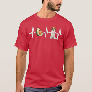 Avocado Nederlandse Kooikerhondje Heartslag Hund L T Shirt