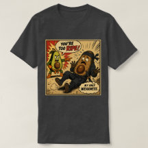 Avocado Ninja "För mogen" — Rollig Retro-serietidn