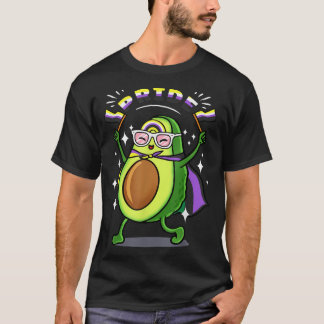 Avocado Nonbinary-Pride T Shirt