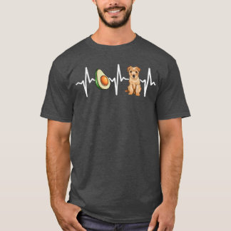 Avocado Norfolk Terrier Heartslag Hund älskare T Shirt