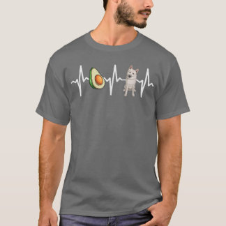 Avocado Norska Buhund Heartslag Hund älskare T Shirt