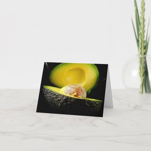Avocado Note Card - Anpassat Kort (Framsida)