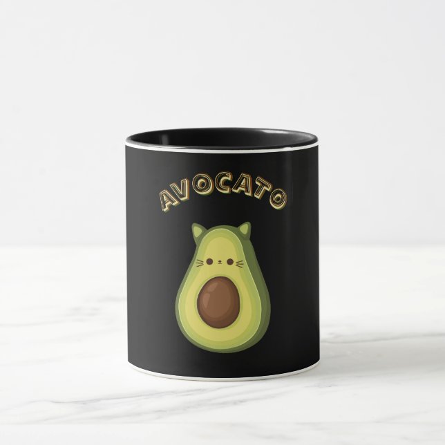 Avocado och Cat Lovers. AVOCATO MUGG (Center)