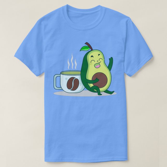 Avocado och Coffee Avocado Toast T Shirt (Design framsida)