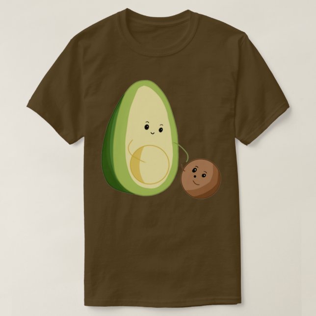 Avocado och dess utsäde t shirt (Design framsida)