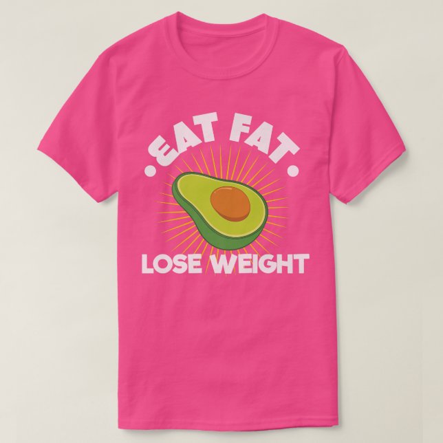 Avocado och Keto Diet T Shirt (Design framsida)
