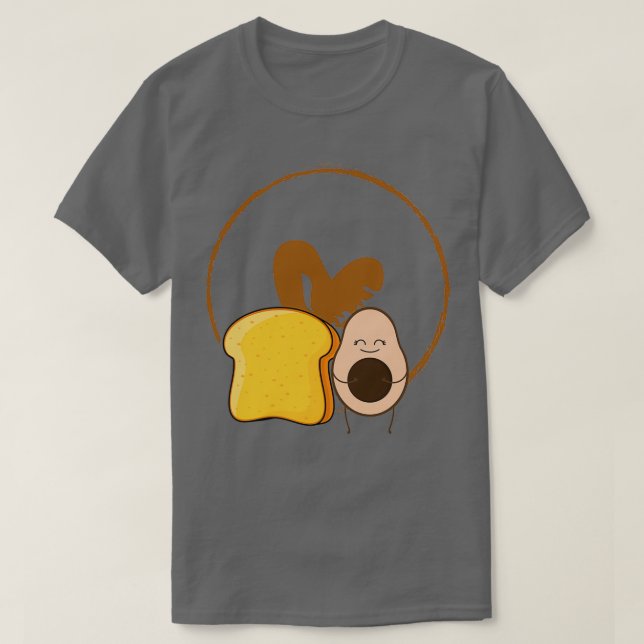 Avocado och Toast Classic TShirt T Shirt (Design framsida)