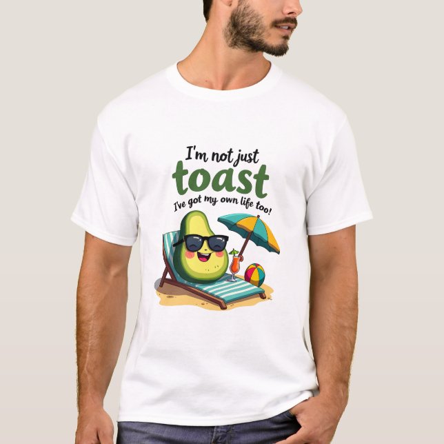 Avocado on Vacation - Funny Beach Life T Shirt (Framsida)