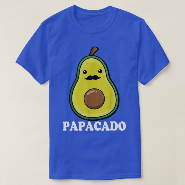Avocado Pappa Vegan Guacamole Avocado Papacado Fat T Shirt (Design framsida)