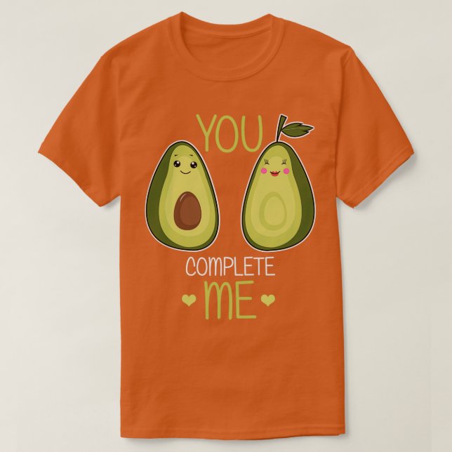 Avocado Par Valentines day T Shirt (Design framsida)