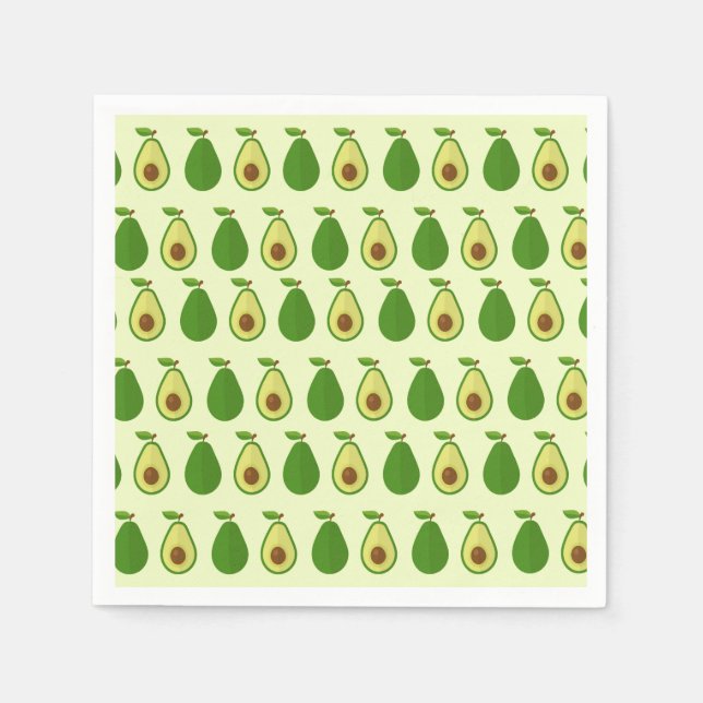 Avocado Party Napkins Pappersservett (Framsidan)