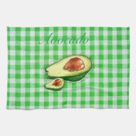 Avocado plaid Kitchen Towels Kökshandduk
