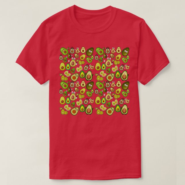Avocado plush i kärlek avocado t shirt (Design framsida)
