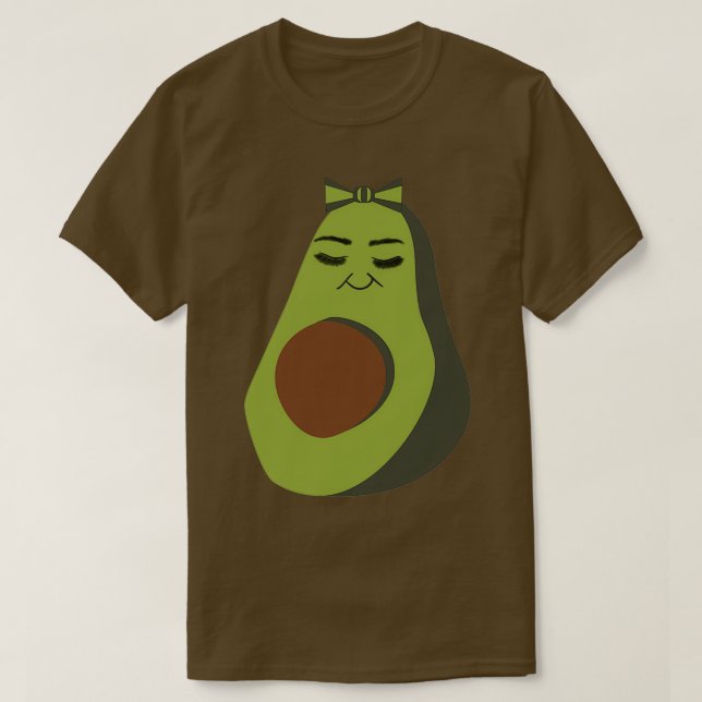 Avocado plush mönster Cute Avocado avocados Avocad T Shirt (Design framsida)