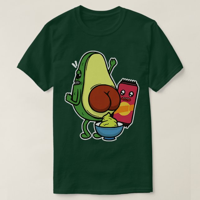 Avocado Pooping Guacamole från det ursprungliga Pa T Shirt (Design framsida)