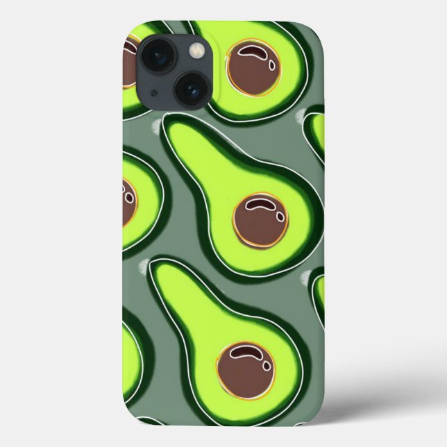 🥑 Avocado Pop Art - Färsk och Roligt Mönster 🥑 (Baksida)