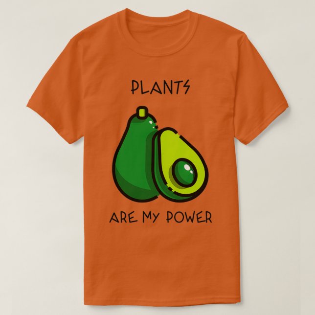 Avocado Power 2 T Shirt (Design framsida)