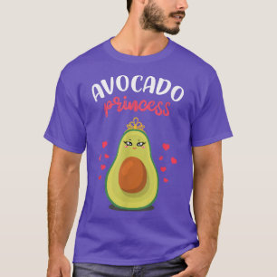 Avocado Princess med Krona Funny Guacamole Vegan T Shirt