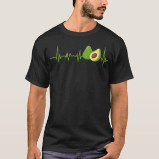 Avocado-pulsslag Grafik Skriv ut Vegan Unise T Shirt