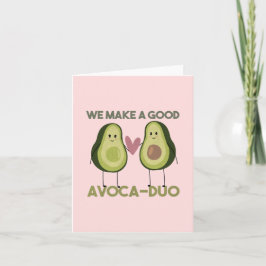 Avocado Pun: Vi gör en Bra Avoca-duo Anteckningskort