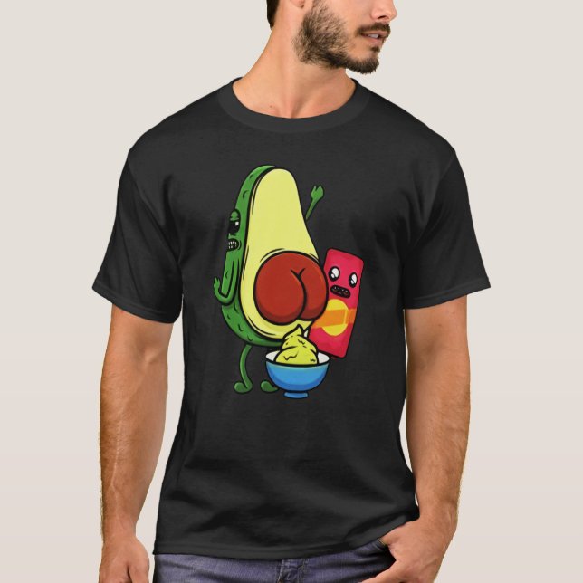 Avocado Pun Wordplay Healthy Eating Habit Vegan Ve T Shirt (Framsida)