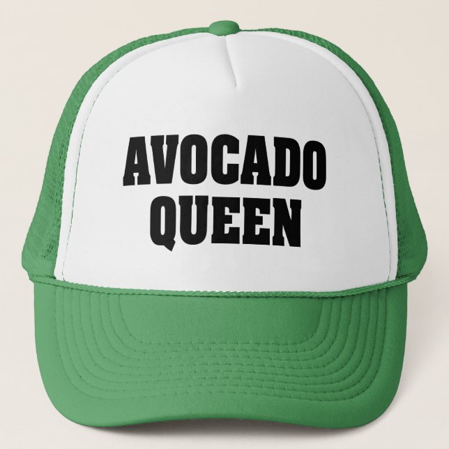 Avocado Queen lustig truckerkeps (Framsida)