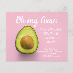 avocado real real gods marknadsföring sell postca flygblad