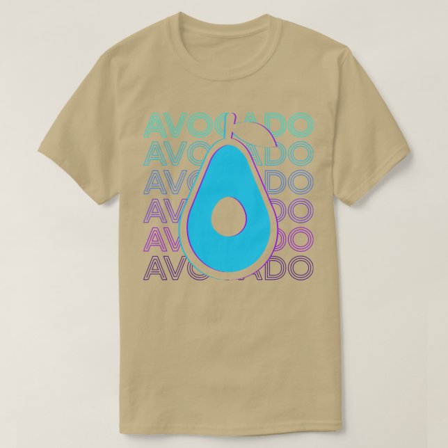 Avocado Retro Avocado Gift T Shirt (Design framsida)