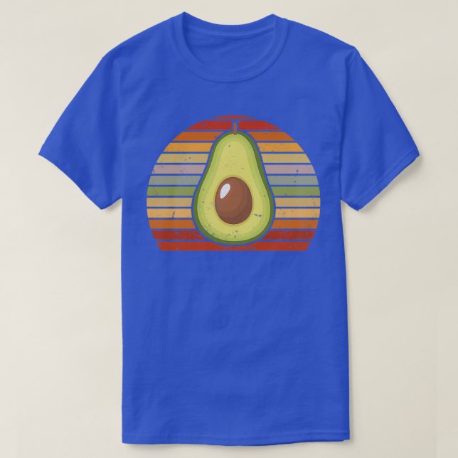Avocado Retro Classic TShirt T Shirt (Design framsida)