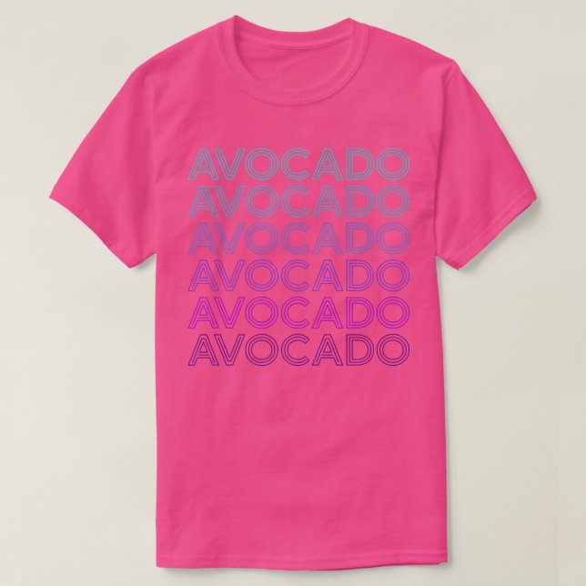 Avocado RetroT-Shirt T Shirt (Design framsida)