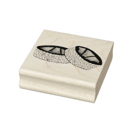 Avocado Roll Japanska Food Ris Sushi Restaurant Stämpel