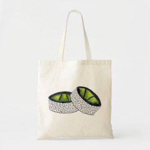 Avocado Roll Sushi Rolls Japansk Maki Food Tote Tygkasse
