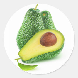 Avocado Runt Klistermärke