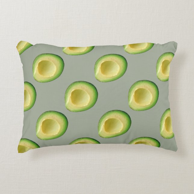 Avocado Sage Reversible 4Johanna Prydnadskudde (Framsidan)