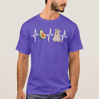 Avocado Sealyham Terrier Heartslag Hund älskare T Shirt
