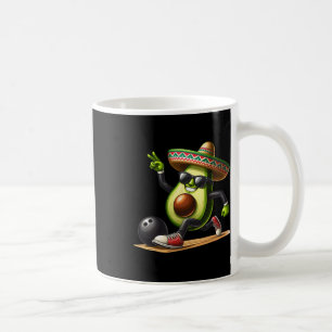 Avocado Showing Bowling Skills Cinco De Mayo Funny Kaffemugg