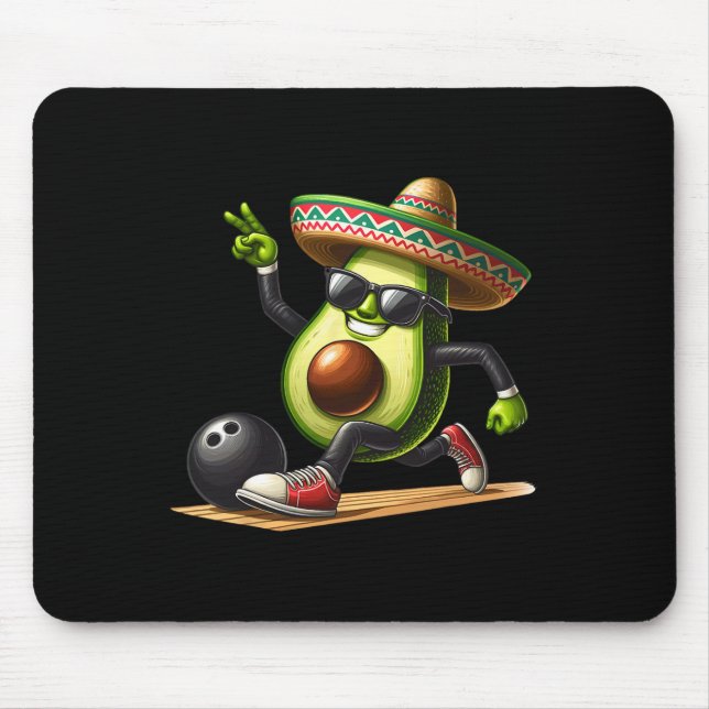 Avocado Showing Bowling Skills Cinco De Mayo Funny Musmatta (Framsidan)