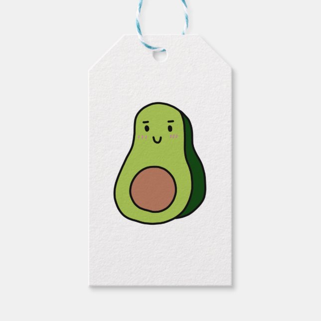 AVOCADO-skjortor, tillbehör, CUTE! Presentetikett (Framsidan)