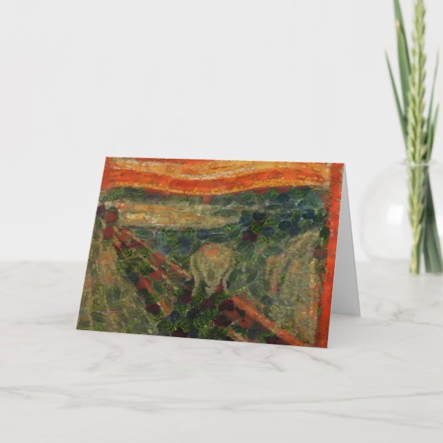 Avocado Skräm Fine Art Vegan Spoof Kort (Framsida)